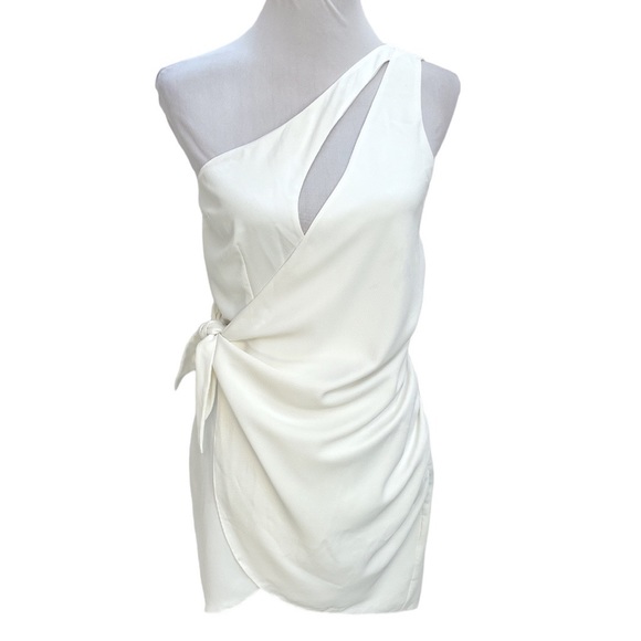 Amanda Uprichard REVOLVE Conetta Mini Dress Ivory White Size Small - Picture 9 of 9